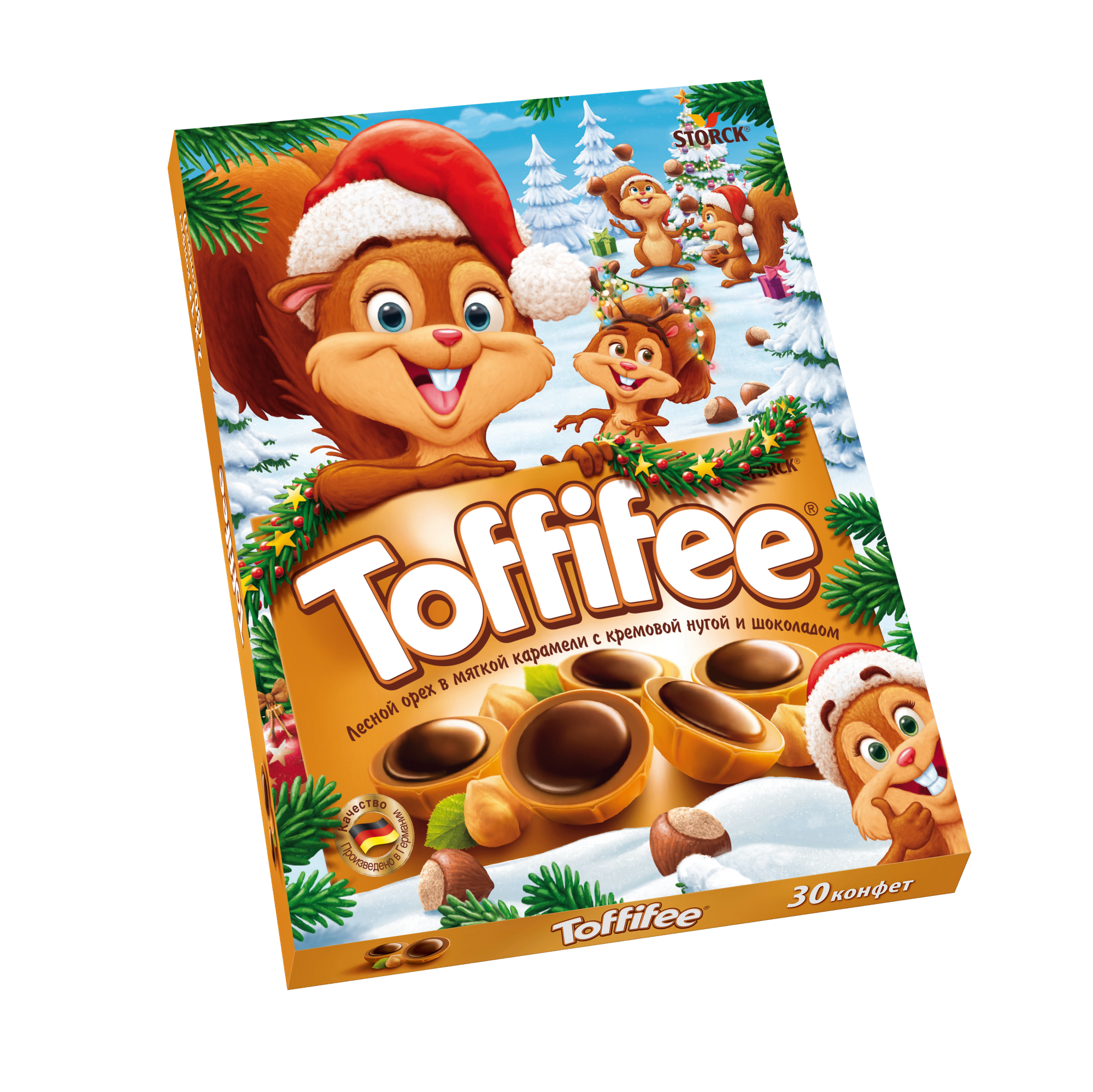 Toffifee конфеты Санта/Белки, 250 г