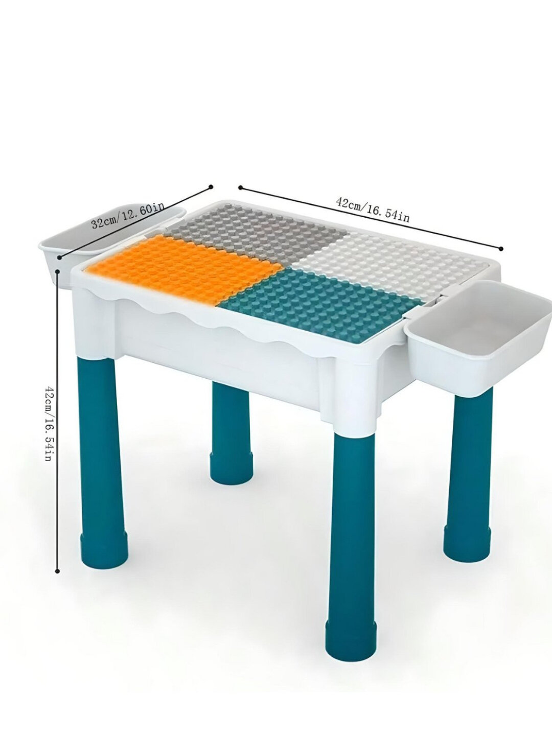 Детский стол и стульчик с лего кубиками в комплекте - 104 — фото 1