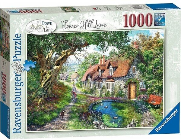 Пазл Ravensburger 1000 Вниз по улице. Флауэр-Хилл-Лейн, арт.16777