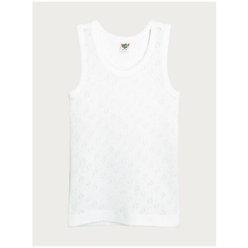 фото Майка let's go 21191, размер 86, цвет белый