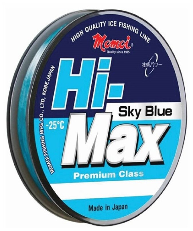 Леска монофильная MOMOI HI-MAX SKY BLUE (163339 (30 м 0,22мм) )