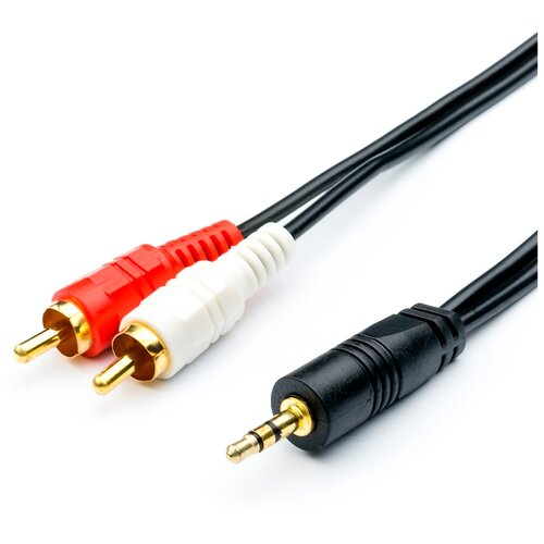 Аудио-кабель Atcom AT7397 Jack 3.5 - 2RCA 1.5 m черный кабель аудио atcom at1008 jack3 5 m jack3 5 m 1 5 m
