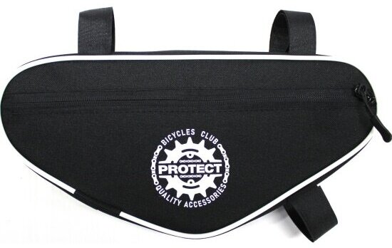 Сумка велосипедная Protect Sport Protect под раму, 32х15х5 см, черный/белый