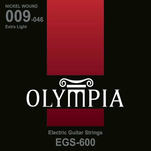 n1252 nickel 200 roller wound комплект струн для электрогитары 012 052 la bella Olympia EGS600 струны для эл. гитары Nickel Wound (9-11-16-26w-36-46)