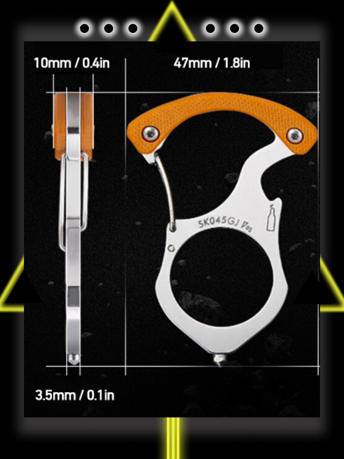 Брелок, черный — фото 1