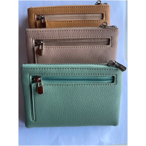 фото Удобный женский кошелек портмоне на молнии из искусственной кожи sudan brown