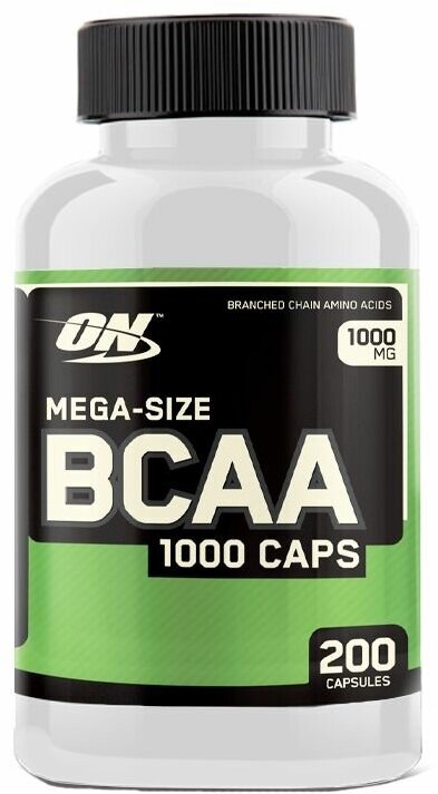 Аминокислоты и BCAA для спортсменов Optimum Nutrition BCAA 1000 Caps (200c)