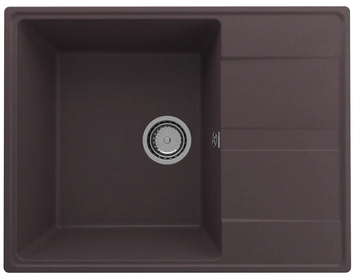 Мойка ULGRAN Quartz Prima 650-06, трюфель