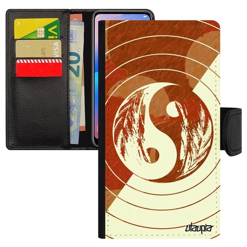 фото Чехол-книжка на мобильный samsung galaxy s10e, "инь и ян" буддизм yin and yang utaupia