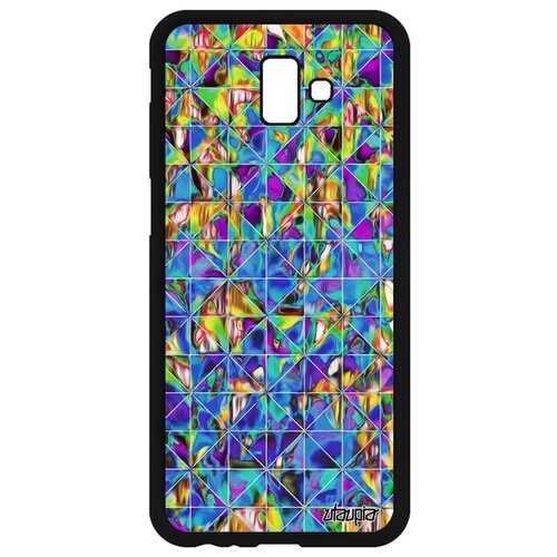 фото Чехол на смартфон galaxy j6 plus 2018, "плиточный мотив" узор мрамор utaupia