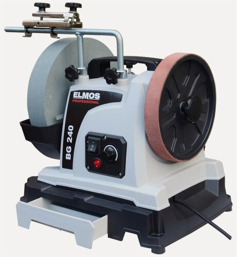 Изображение товара Заточной станок доводочный ELMOS BG 240 200Вт. Круг 250мм. 160 об/мин. мокрый камень