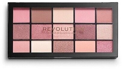 Makeup Revolution / Мейкап Революшн Тени для век сухие Re-Loaded Provocative перламутровые, матовые 15 цветов в палетке 16.5г / пигменты для глаз