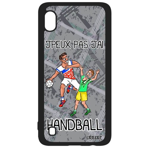 фото Чехол для мобильного galaxy a10, "не могу - у меня гандбол!" хэндбол карикатура utaupia