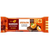 Ваффин из полбы в горьком шоколаде "Апельсин", без сахара Вастэко 26 г