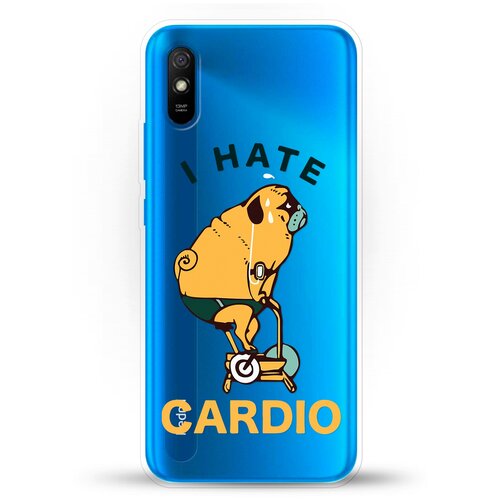 фото Силиконовый чехол не люблю кардио на xiaomi redmi 9a andy & paul