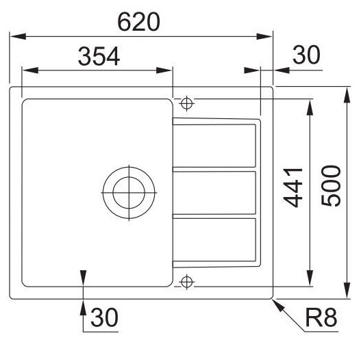 Кухонная мойка Franke S2D 611-62/500 белый