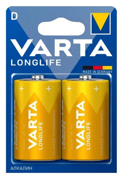 Элемент питания VARTA LONGLIFE 4120 LR20 BL2 арт.12816 (2 шт