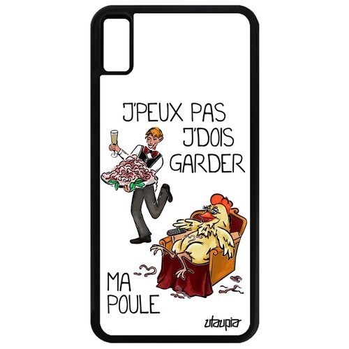 фото Чехол для iphone xs max, "не могу - у меня курица!" юмор карикатура utaupia