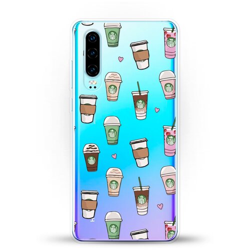 фото Силиконовый чехол кофе на huawei p30 andy & paul