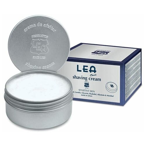 Крем для бритья Lea Classic в металлической банке Shaving Cream Jar 150 г