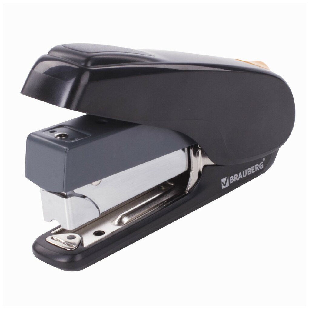 Степлер энергосберегающий №24/6 - 24/8 BRAUBERG "Easy Press", до 40 листов, без усилий, 228742, 1 шт
