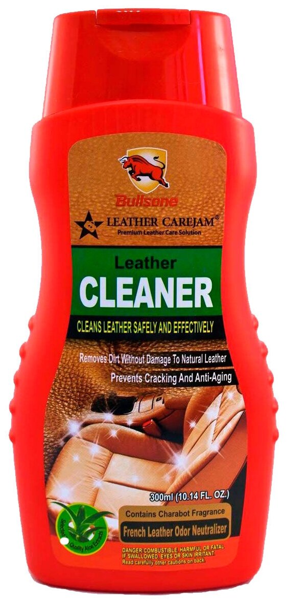 Очиститель всех типов кожи салона авто с экстрактом алоэ Leather Cleaner 300мл WAX 13477900, шт