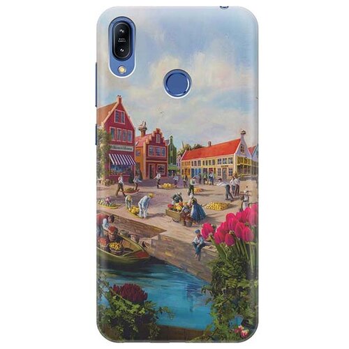 фото Чехол - накладка artcolor для asus zenfone max (m2) zb633kl с принтом "старинный амстердам" re:pa