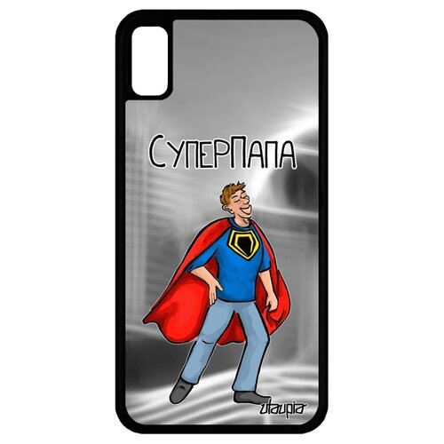 фото Чехол для телефона apple iphone xr, "суперпапа" комикс смешной utaupia