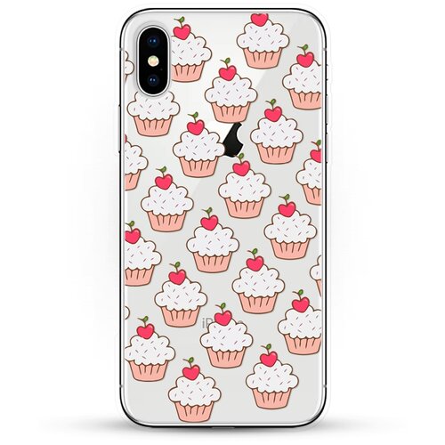 фото Силиконовый чехол капкейки на apple iphone x andy & paul