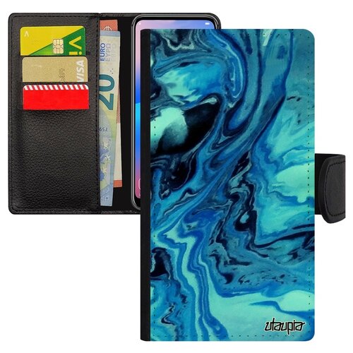 фото Чехол-книжка на телефон apple iphone xr, "волны" эффект море utaupia