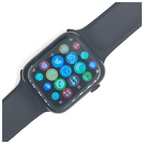 Смарт часы Watch 8 Big фитнес часы NFC черные, умные спортивные часы для женщин и мужчин