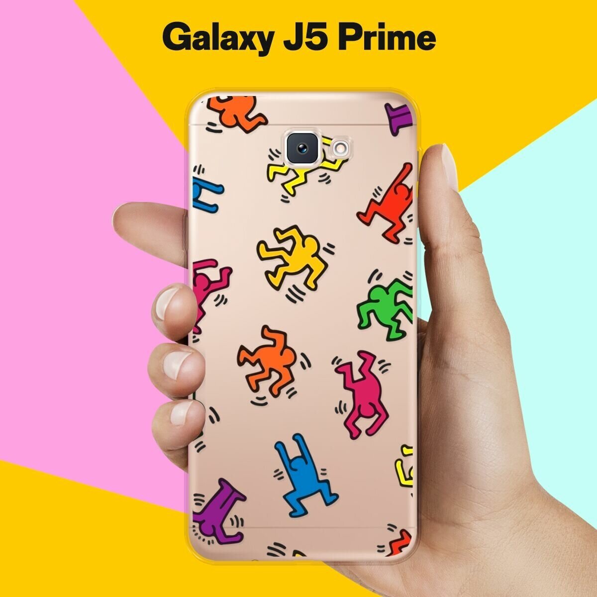 Силиконовый чехол на Samsung Galaxy J6+ Человечки / для Самсунг Галакси Джей 6 Плюс 2018