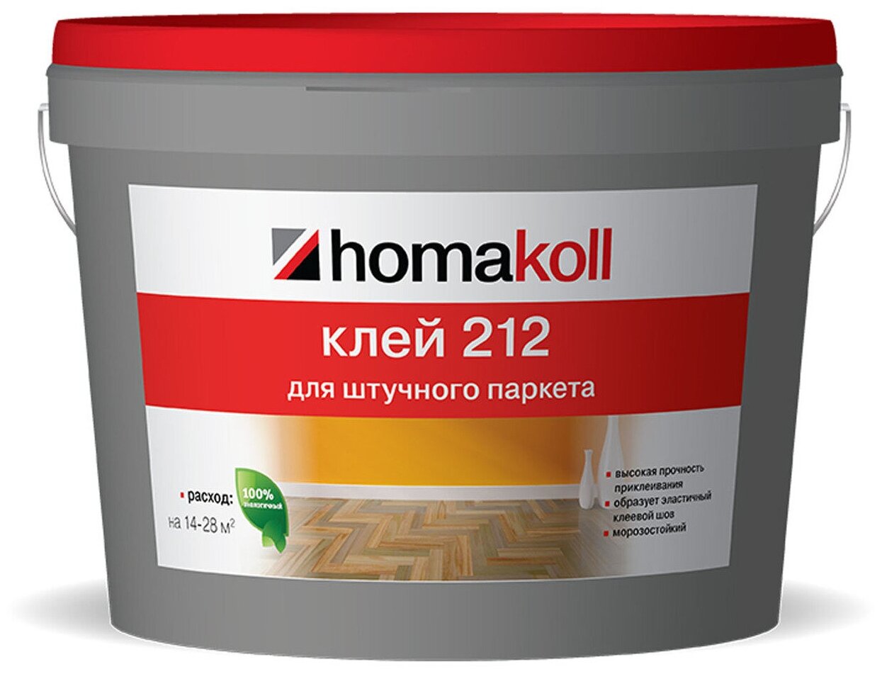 Клей Homakoll 212 для штучного паркета 14 кг