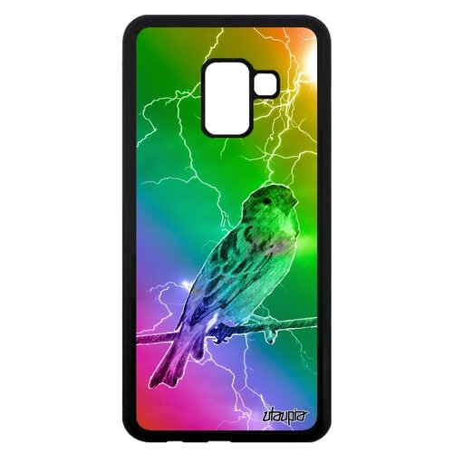 фото Чехол на смартфон samsung galaxy a8 2018, "воробей" воробышек домовый utaupia