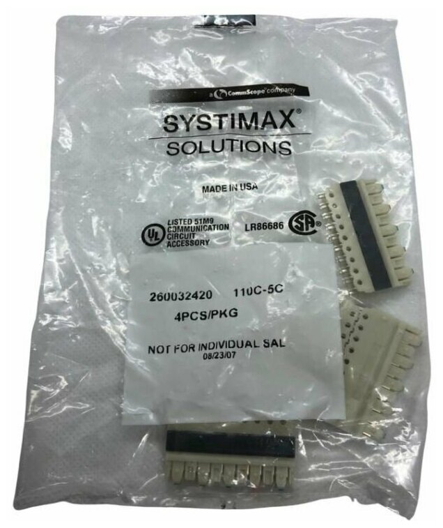 Кросс-коммутационный блок 260032420 110-5CB 4PCS/PKG CommScope SYSTIMAX 4