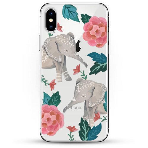 фото Силиконовый чехол два слона на apple iphone xs andy & paul