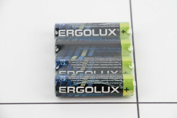 AA Батарейка ERGOLUX Alkaline LR6-BL4, 4 шт. 2800мAч - фото №2