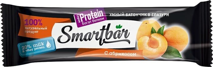 Батончик протеиновый SmartBar Protein «Абрикос в йогуртовой глазури», 40 г - фотография № 5