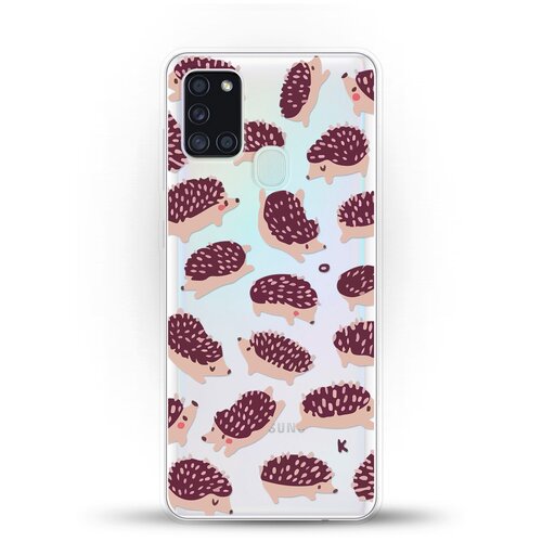 фото Силиконовый чехол ёжики на samsung galaxy a21s andy & paul
