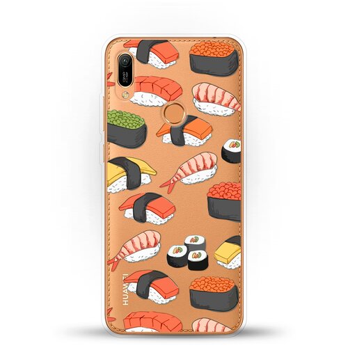 фото Силиконовый чехол суши на huawei y6 (2019) andy & paul