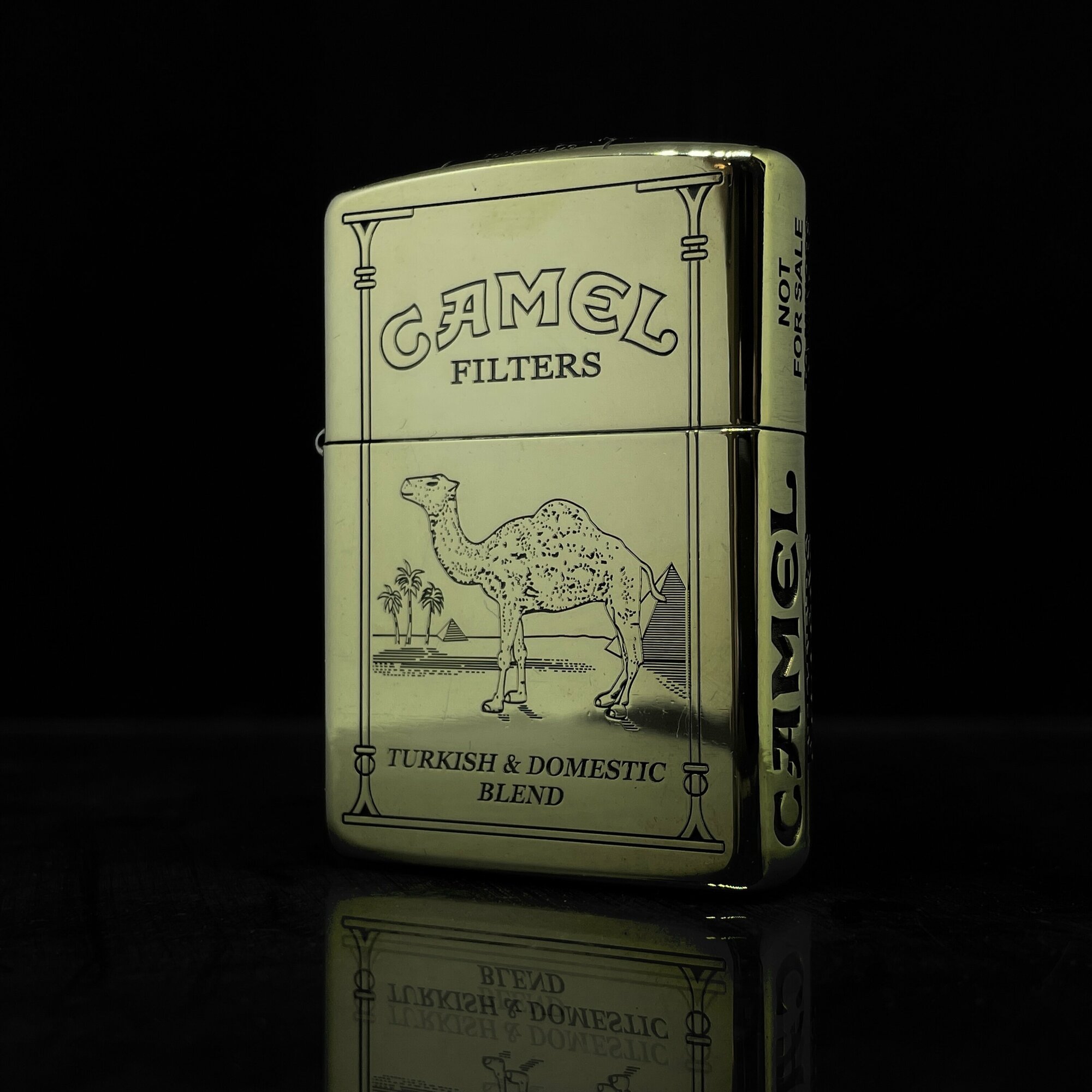 Зажигалка бензиновая Zippo Armor с гравировкой Camel