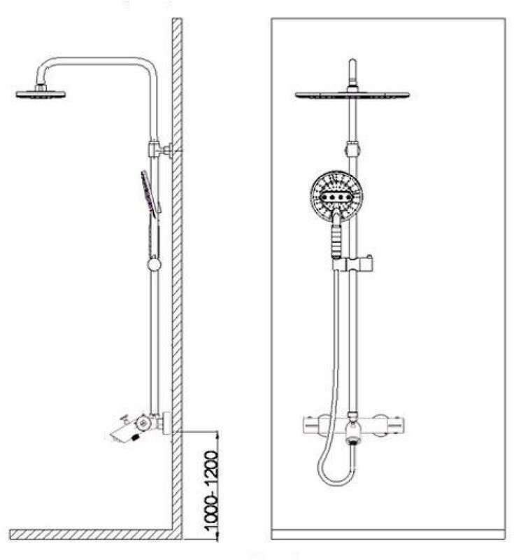 Душевая стойка WeltWasser WW TS 6270