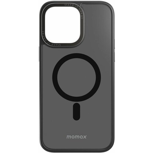 чехол для айфона momax silicone 2 0 shock resistant с magsafe для iphone 14 msap22sd черный Чехол для айфона Momax Hybrid Magnetic Case с MagSafe для iPhone 14 Pro (CPAP22MD), черный