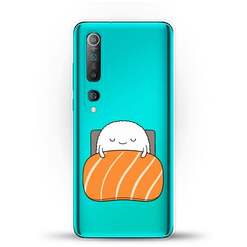 фото Силиконовый чехол суши засыпает на xiaomi mi 10 andy & paul