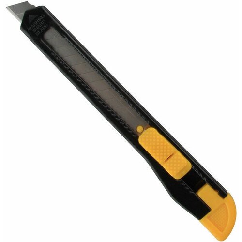 Нож канцелярский 9мм Attache, чёрный, 954198