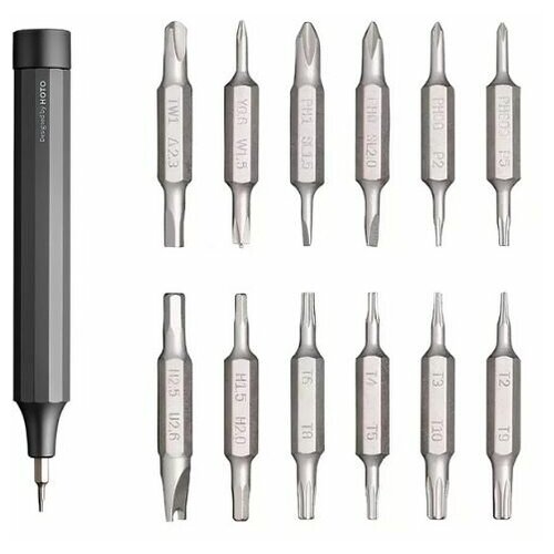 Отвертка Hoto Precision Screwdriver Kit 24 in 1 Grey (QWLSD004)