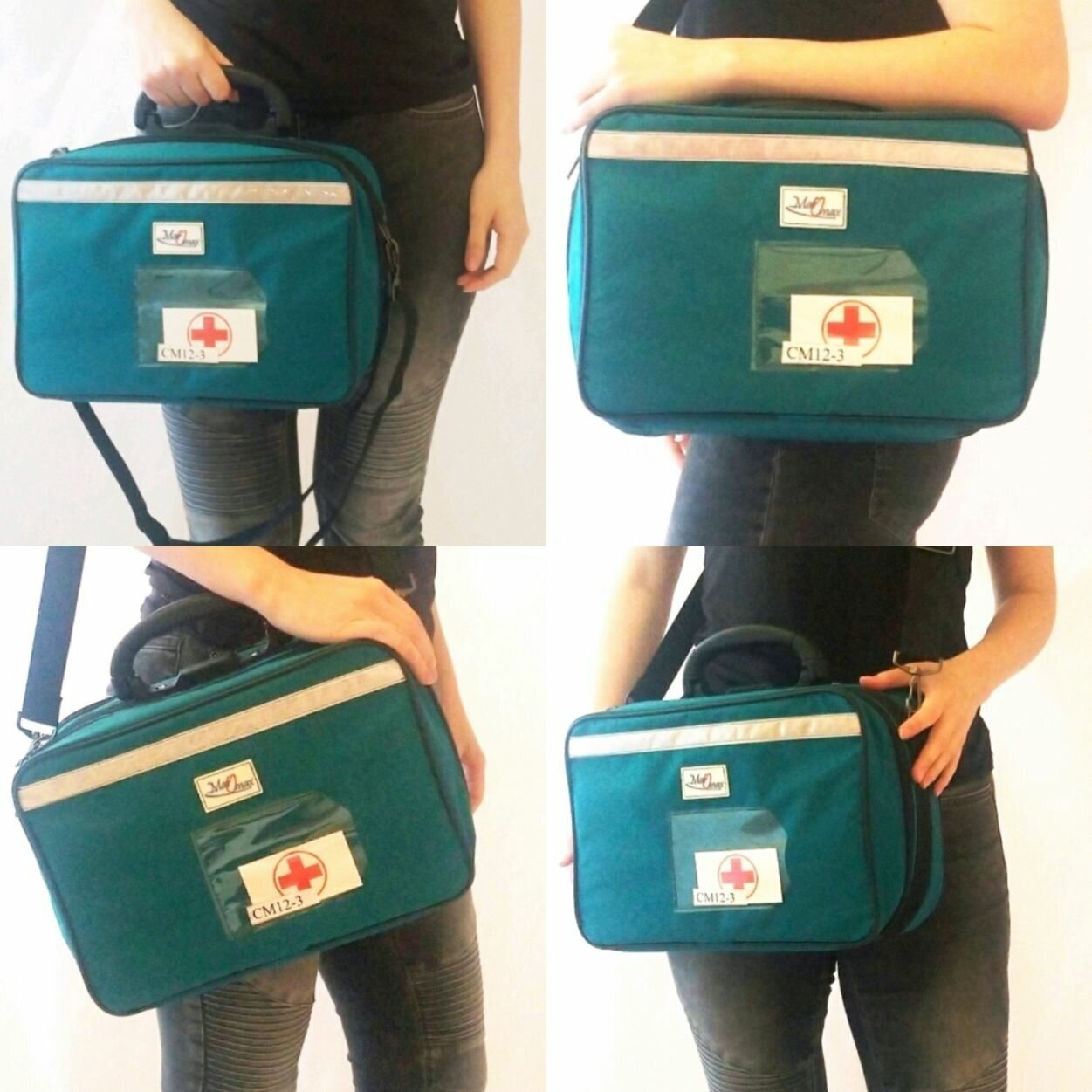 Медицинский чемодан первой помощи зелёный