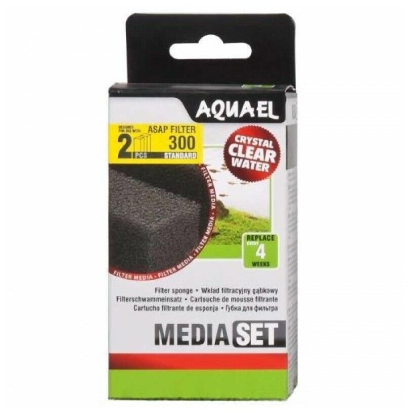 Комплект сменных губок для фильтра Aquael ASAP FILTER 300 (2 шт.) крупнопористые