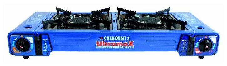 Плита газовая портативная Следопыт UltraMAX с переходником