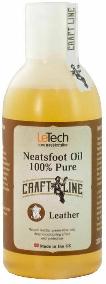 Масло костное для кожи с запахом Leather LeTech Neatsfoot Oil Leather 100% Pure 200ml